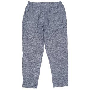 Me & Arrow Slim Cuff Pants in Dot Chambray Linen